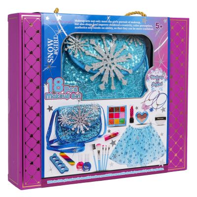 Makiažo rinkinys + mėlyna suknelė