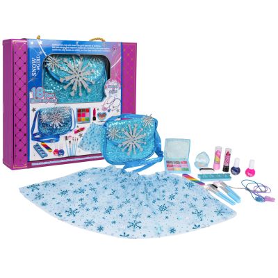 Makiažo rinkinys + mėlyna suknelė