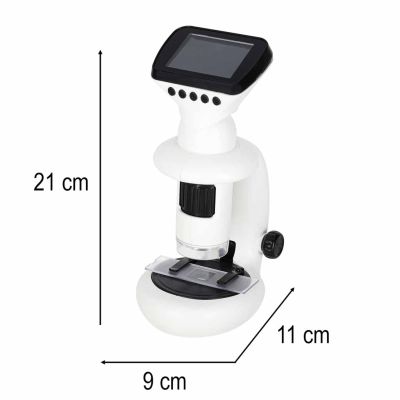 Skaitmeninis elektroninis mikroskopas wifi USB ekranas LCD 200x 1000x priedai