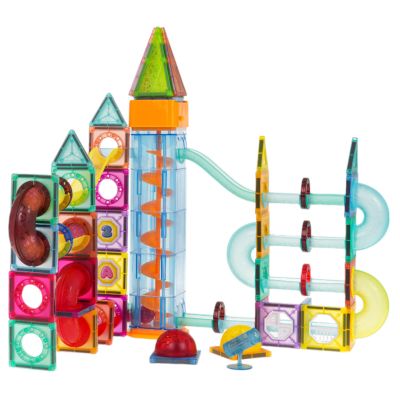 Magnetiniai blokeliai su šviesa 134vnt.