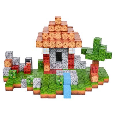 Magnetinių kubelių, kaladėlių rinkinys, 312 vnt.