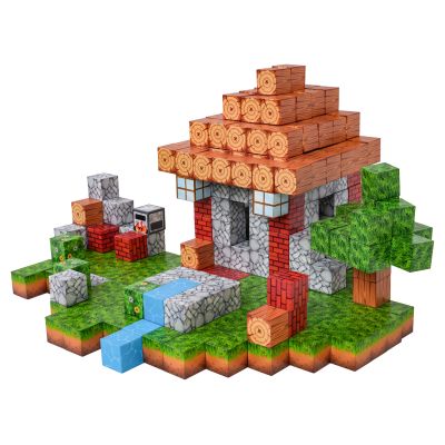 Magnetinių kubelių, kaladėlių rinkinys, 312 vnt.