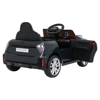 "Mini Cooper" juoda transporto priemonė