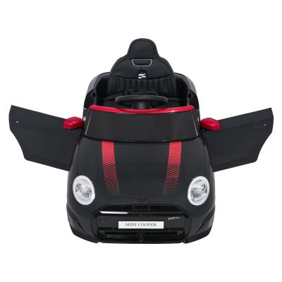 "Mini Cooper" juoda transporto priemonė