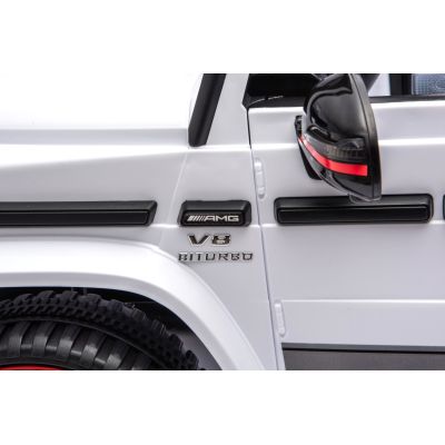 Vaikiškas Elektromobilis Mercedes G63 AMG LIFT, Baltas - 15