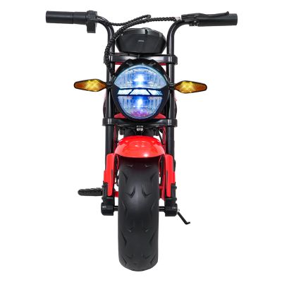 Vaikiškas elektrinis motociklas SUPERMOTO, Raudonas