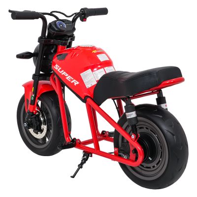 Vaikiškas elektrinis motociklas SUPERMOTO, Raudonas