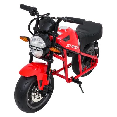 Vaikiškas elektrinis motociklas SUPERMOTO, Raudonas
