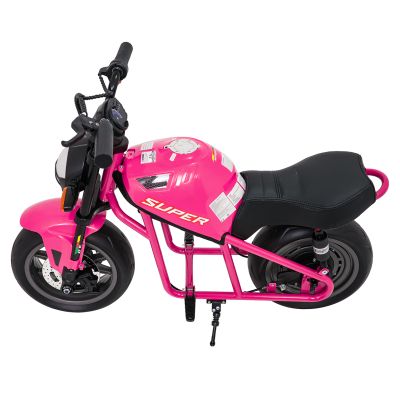 Vaikiškas elektrinis motociklas SUPERMOTO, Rožinis