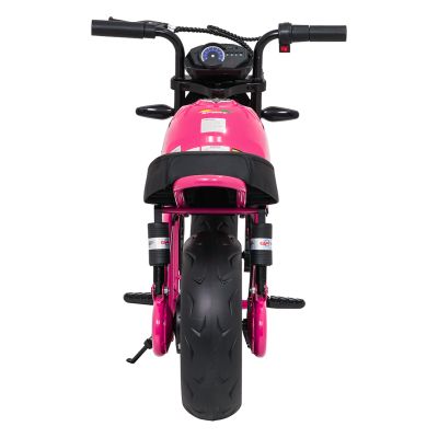 Vaikiškas elektrinis motociklas SUPERMOTO, Rožinis