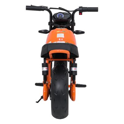 Vaikiškas elektrinis motociklas SUPERMOTO, Oranžinis