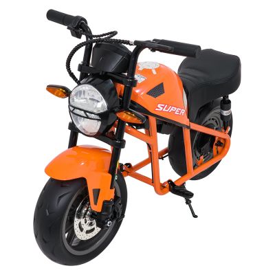 Vaikiškas elektrinis motociklas SUPERMOTO, Oranžinis