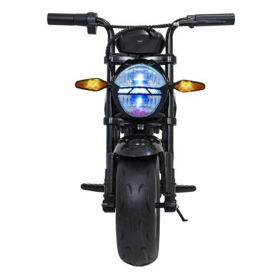 Vaikiškas elektrinis motociklas SUPERMOTO, Juodas