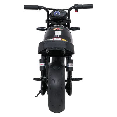 Vaikiškas elektrinis motociklas SUPERMOTO, Juodas