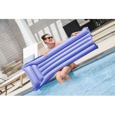 Pripučiamas plaukimo čiužinys Purple BESTWAY 183x69cm + pagalvė