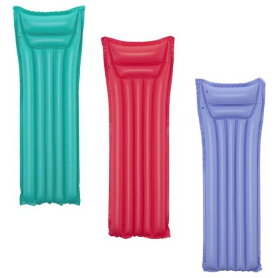Pripučiamas plaukimo čiužinys Red BESTWAY 183x69cm + pagalvė