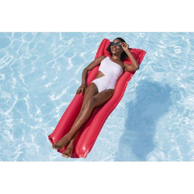 Pripučiamas plaukimo čiužinys Red BESTWAY 183x69cm + pagalvė