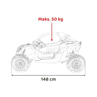 Vaikiškas Elektrinis Bagis Maverick Turbo RR, Juoda/mėlyna - 5