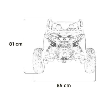 Vaikiškas Elektrinis Bagis Maverick Turbo RR, Juoda/mėlyna - 6