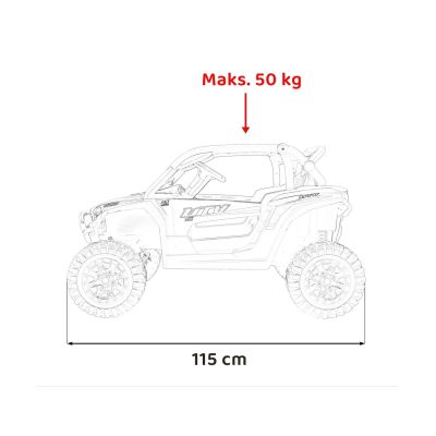 Vaikiškas Elektrinis Bagis 4x4 KCK, Rožinis