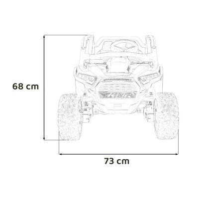 Vaikiškas Elektrinis Bagis 4x4 KCK, Rožinis
