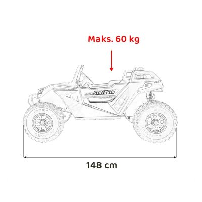 Vaikiškas Elektrinis Bagis Buggy Clash STRONG 4x4, Baltas