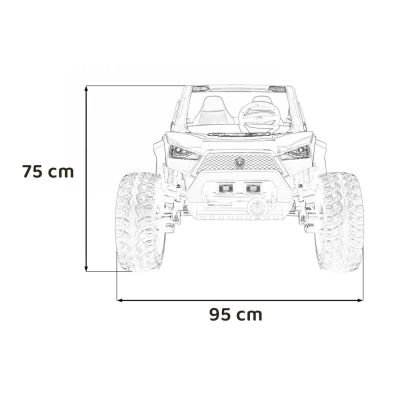 Vaikiškas Elektrinis Bagis Buggy Clash STRONG 4x4, Juodas