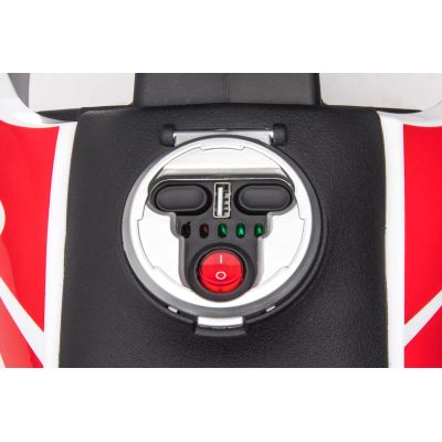 Vaikiškas Elektrinis motociklas Aprilia RX, Juodas/Baltas - 12