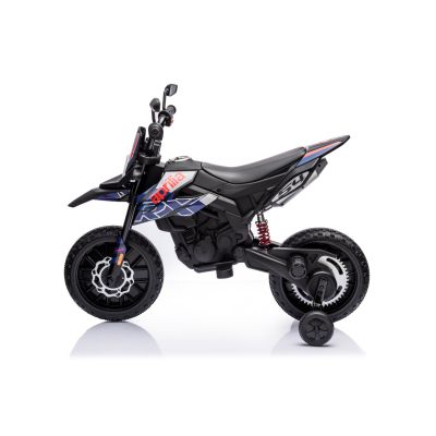Vaikiškas Elektrinis motociklas Aprilia RX, Juodas/Mėlynas - 3
