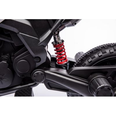 Vaikiškas Elektrinis motociklas Aprilia RX, Juodas/Mėlynas - 8