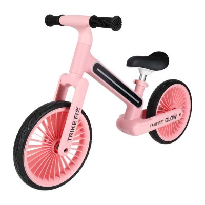 Trike Fix Glow LED balansinis dviratis rožinės spalvos