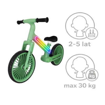 Trike Fix Glow LED balansinis dviratis žalias