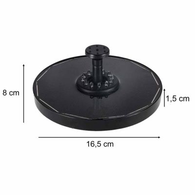 LUARO saulės tvenkinio fontanas sodo plūduriuojantis siurblys LED RGB 16cm