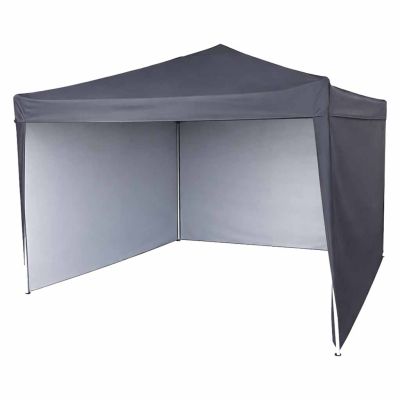 LUARO sodo paviljonas vakarėlių palapinė komercinė pavėsinė 3x3m juoda