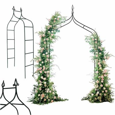 LUARO sodo pavėsinė metalinė arka su grotomis rožėms, gėlėms, vijokliniams augalams 265 cm