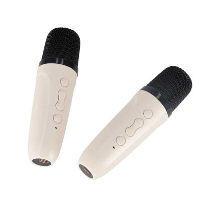 Karaokės rinkinys "Bluetooth" garsiakalbis LED RGB 2 mikrofonai USB - 6