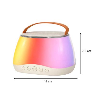 Karaokės rinkinys "Bluetooth" garsiakalbis LED RGB 2 mikrofonai USB - 10