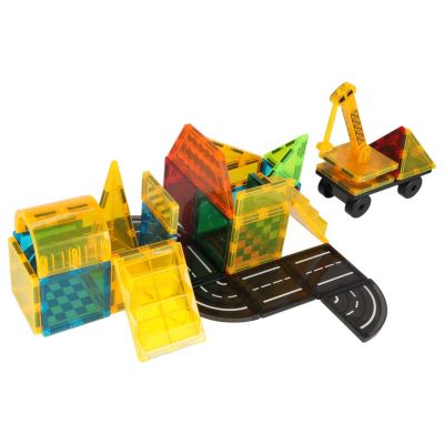 3D statybinės magnetinės kaladėlės 50 elementų - 4
