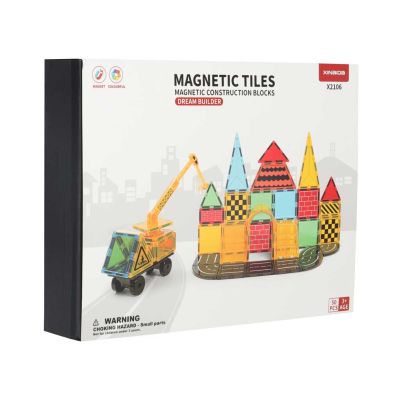 3D statybinės magnetinės kaladėlės 50 elementų - 13