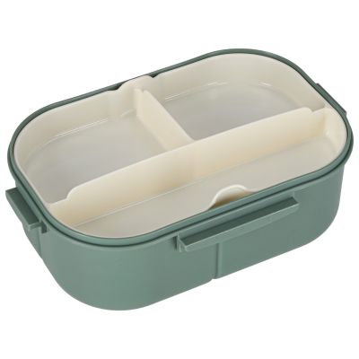 Pietų dėžutė su skyreliais 1200ml žalia