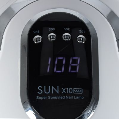 Nagų lempa Sun X10 UV 45 LED 280W manikiūro hibridai geliai