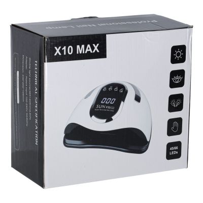 Nagų lempa Sun X10 UV 45 LED 280W manikiūro hibridai geliai