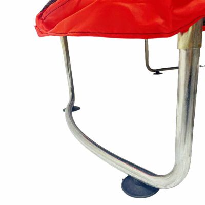 Vaikų batutas sodo kamuolio tinklas krepšinio kamuolys 155cm raudonas