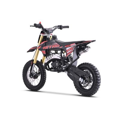 Vaikiškas benzininis motociklas NITRO 60cc, Raudonas - 3