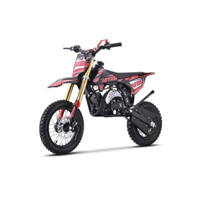 Vaikiškas benzininis motociklas NITRO 60cc, Raudonas