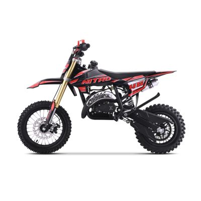 Vaikiškas benzininis motociklas NITRO 60cc, Raudonas - 4
