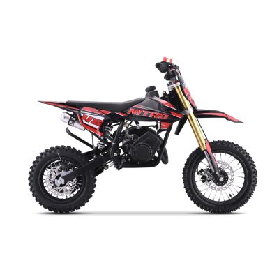 Vaikiškas benzininis motociklas NITRO 60cc, Raudonas - 5