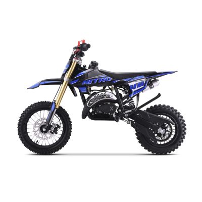 Vaikiškas benzininis motociklas NITRO 60cc, Mėlynas - 5