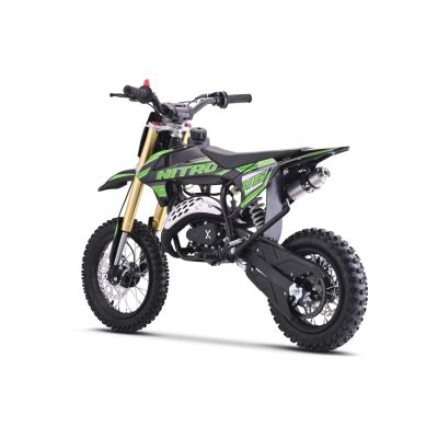 Vaikiškas benzininis motociklas NITRO 60cc, Žalias - 3