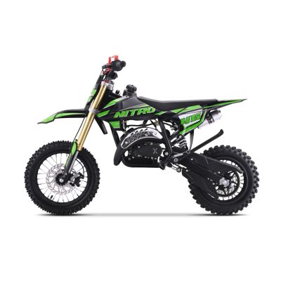 Vaikiškas benzininis motociklas NITRO 60cc, Žalias - 5